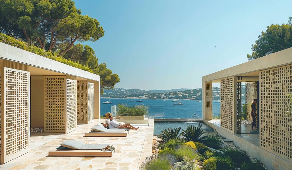 Terrasse paisible à Saint-Tropez avec solutions anti-bruit innovantes